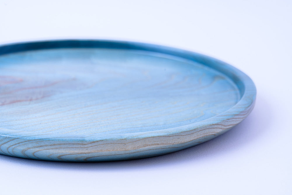 Indigo dye "Sugi" 18 cm wood plate