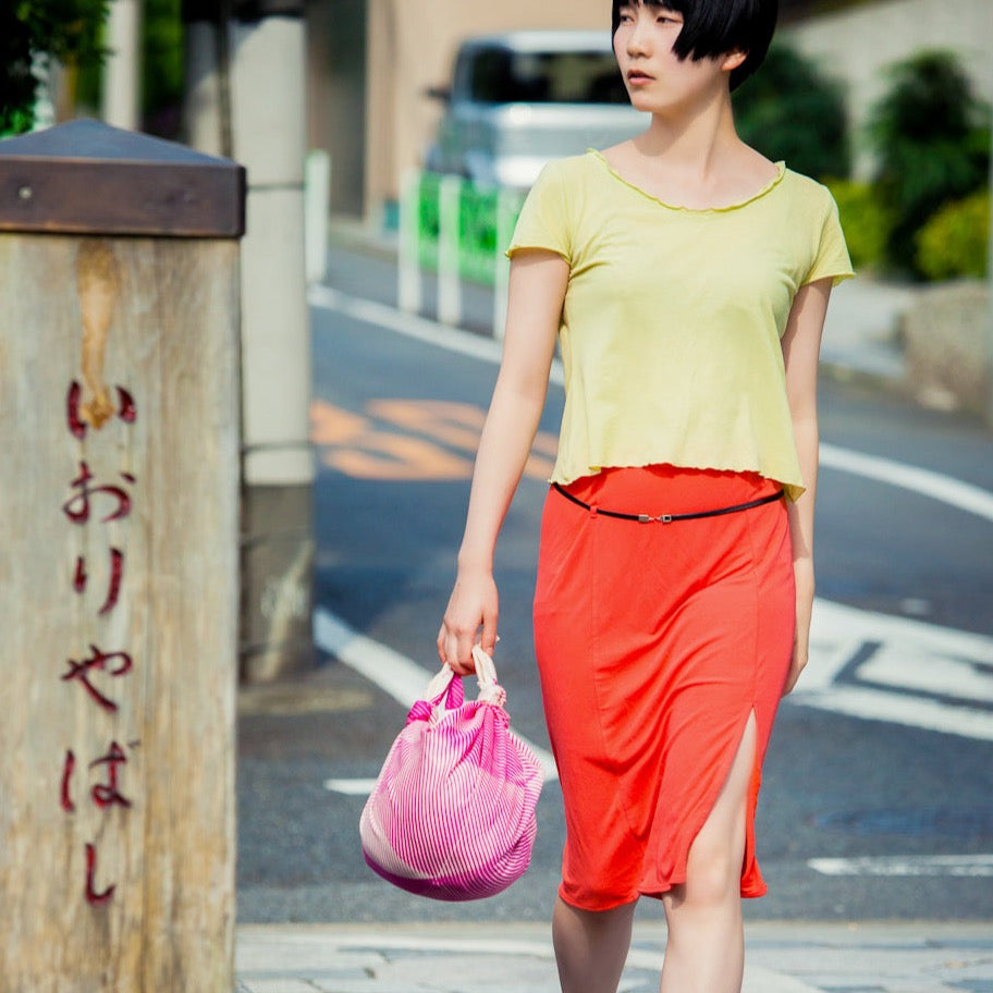 “Folded Paper” Pink Furoshiki