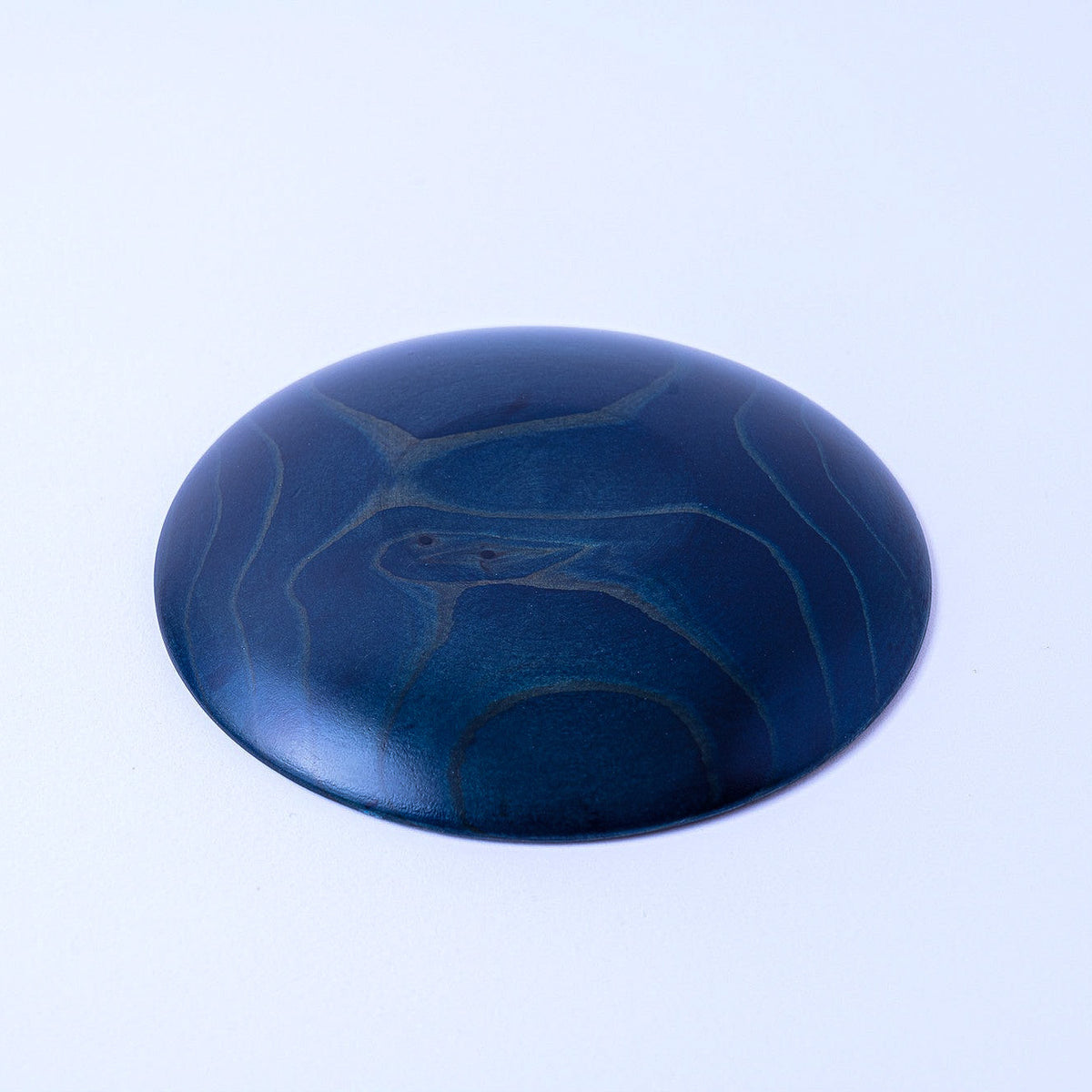 Indigo dye "Sugi" small wood plate (11cm) / Set of 4