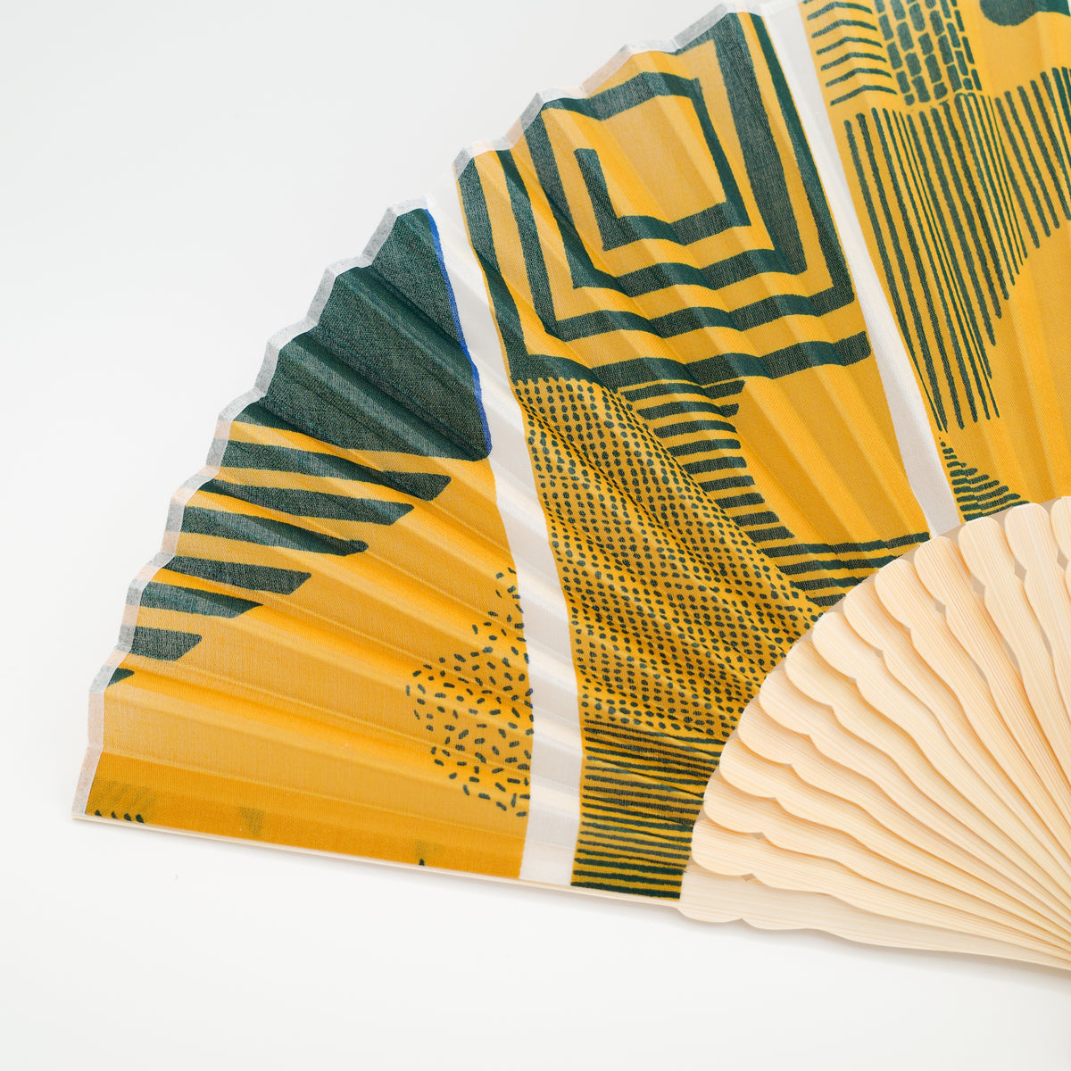 Maze Mustard Upcycled Fan