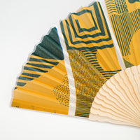 Maze Mustard Upcycled Fan