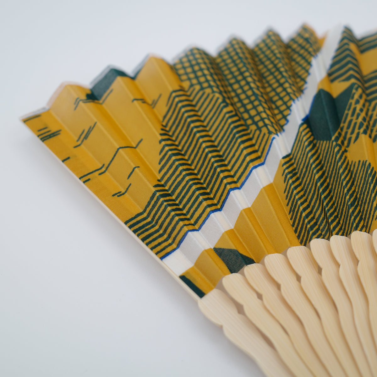 Maze Mustard Upcycled Fan