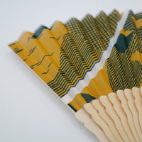 Maze Mustard Upcycled Fan