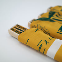Maze Mustard Upcycled Fan