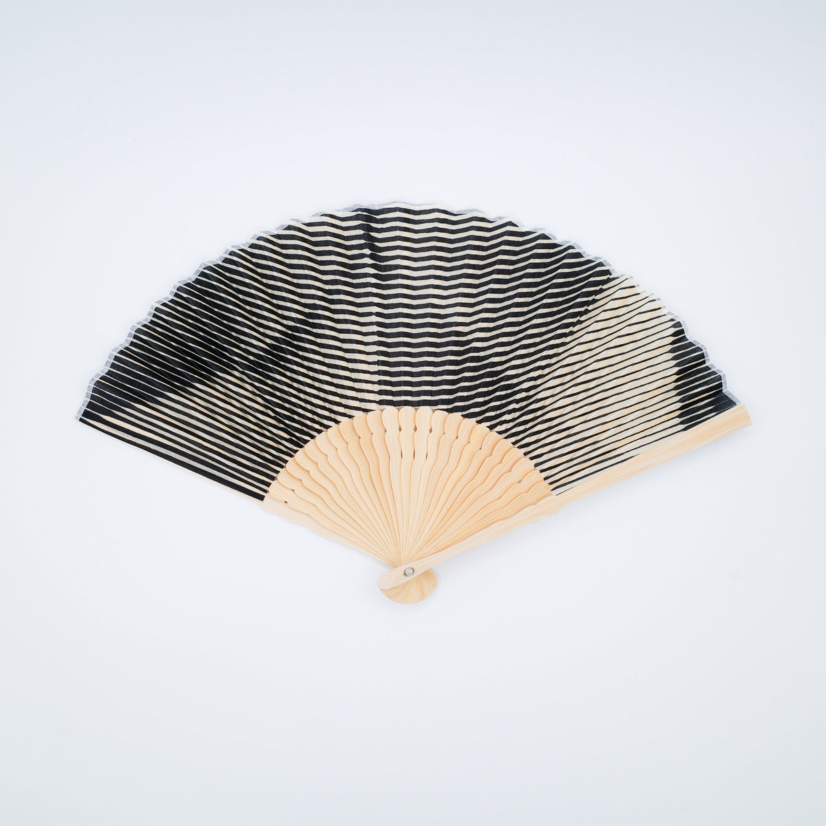 Folded Paper Black Upcycled Fan