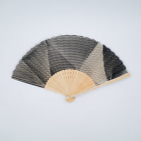 Folded Paper Black Upcycled Fan