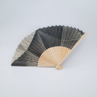 Folded Paper Black Upcycled Fan