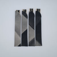 Folded Paper Black Upcycled Fan