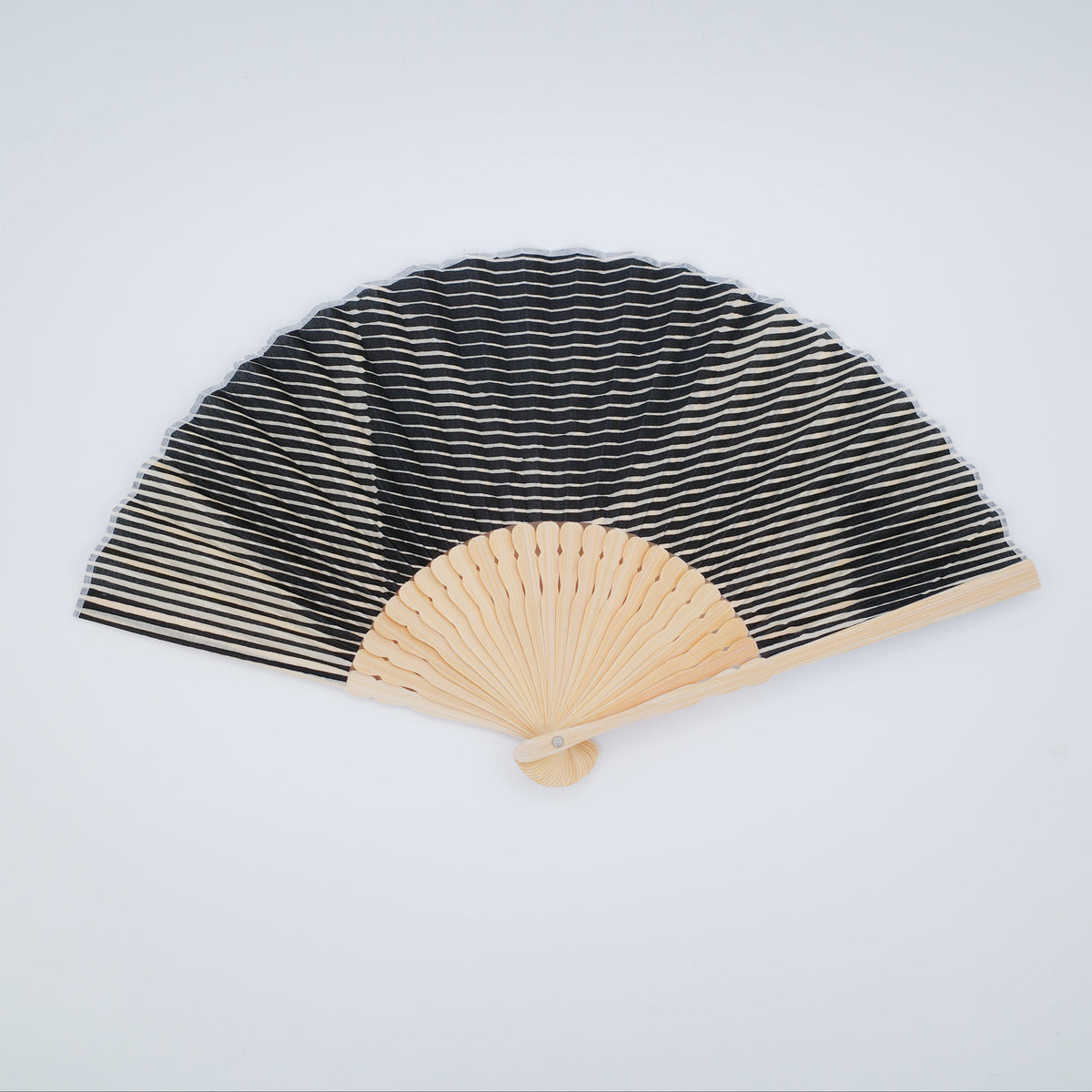 Folded Paper Black Upcycled Fan