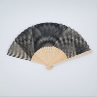Folded Paper Black Upcycled Fan