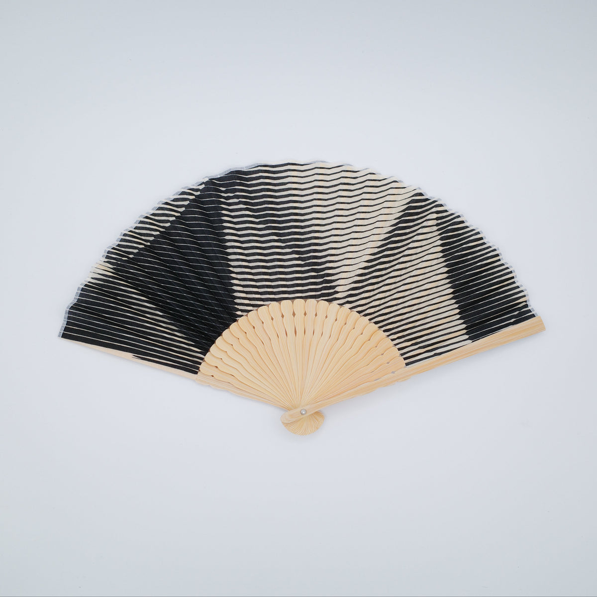 Folded Paper Black Upcycled Fan