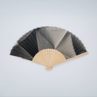 Folded Paper Black Upcycled Fan