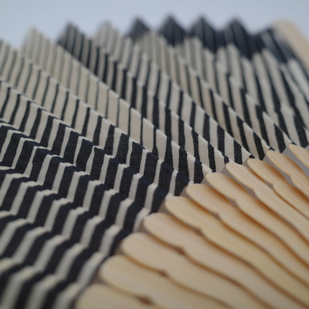 Folded Paper Black Upcycled Fan