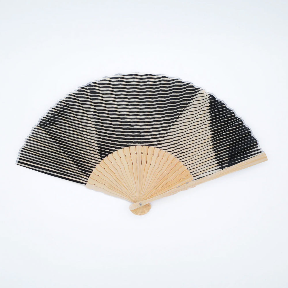 Folded Paper Black Fan