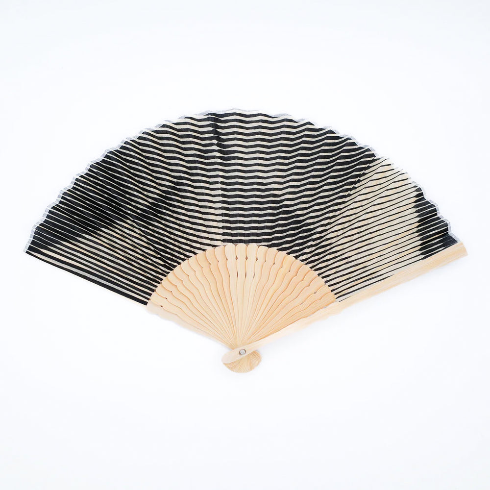 Folded Paper Black Fan