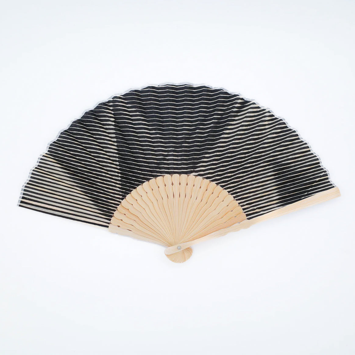 Folded Paper Black Fan