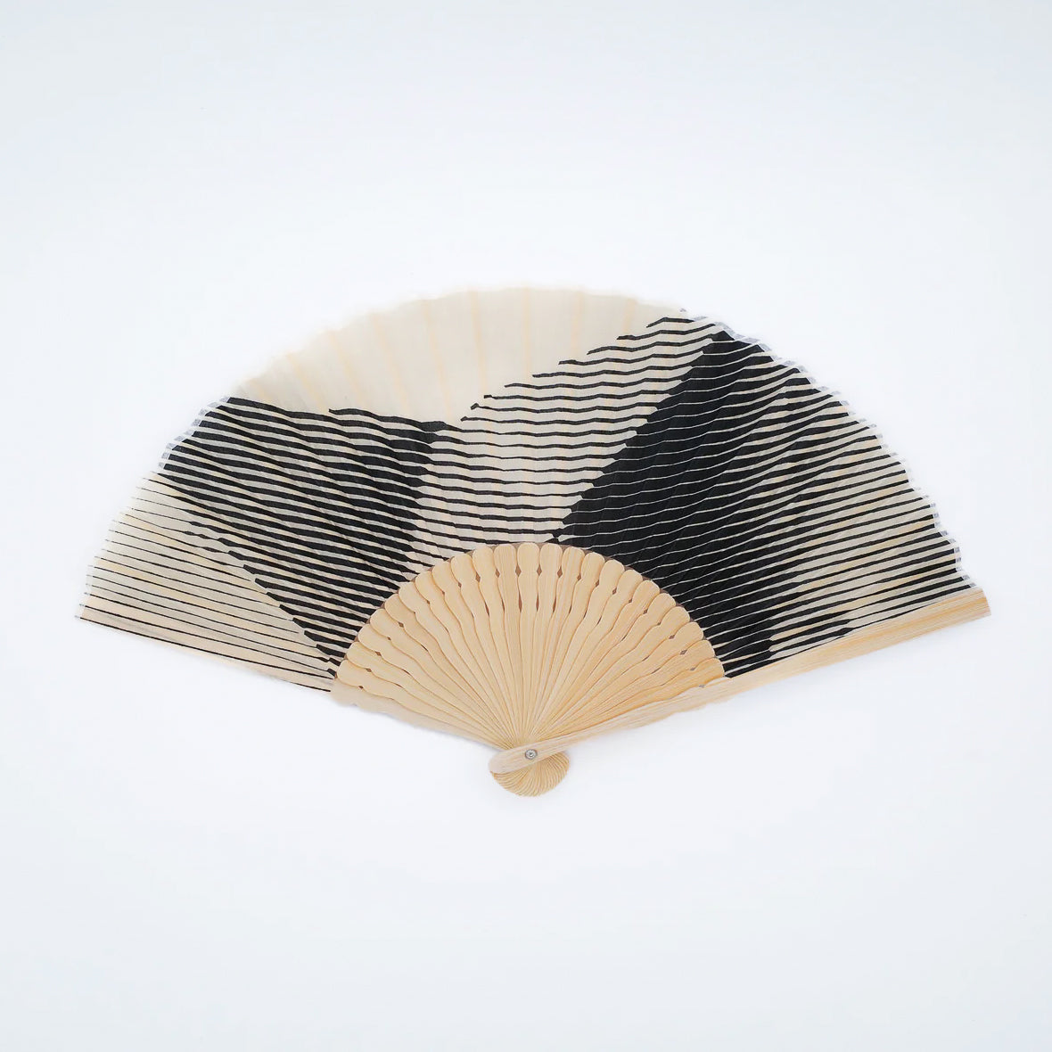 Folded Paper Black Fan
