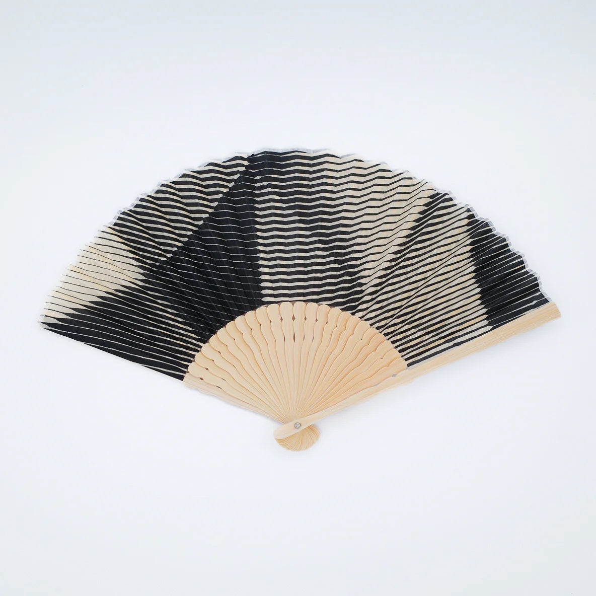 Folded Paper Black Fan
