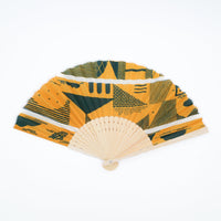 Maze Mustard Upcycled Fan