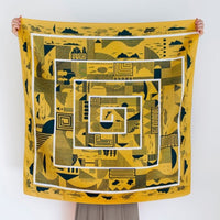 Gift box for furoshiki with mizuhiki ribbon