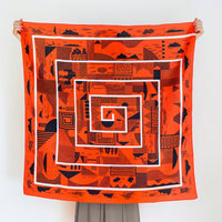 Gift box for furoshiki with mizuhiki ribbon