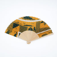 Maze Mustard Upcycled Fan
