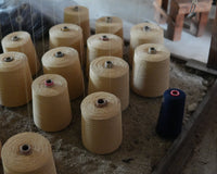 Sashiko Cushion Cover – Red on Navy (Link Collective Original Color)