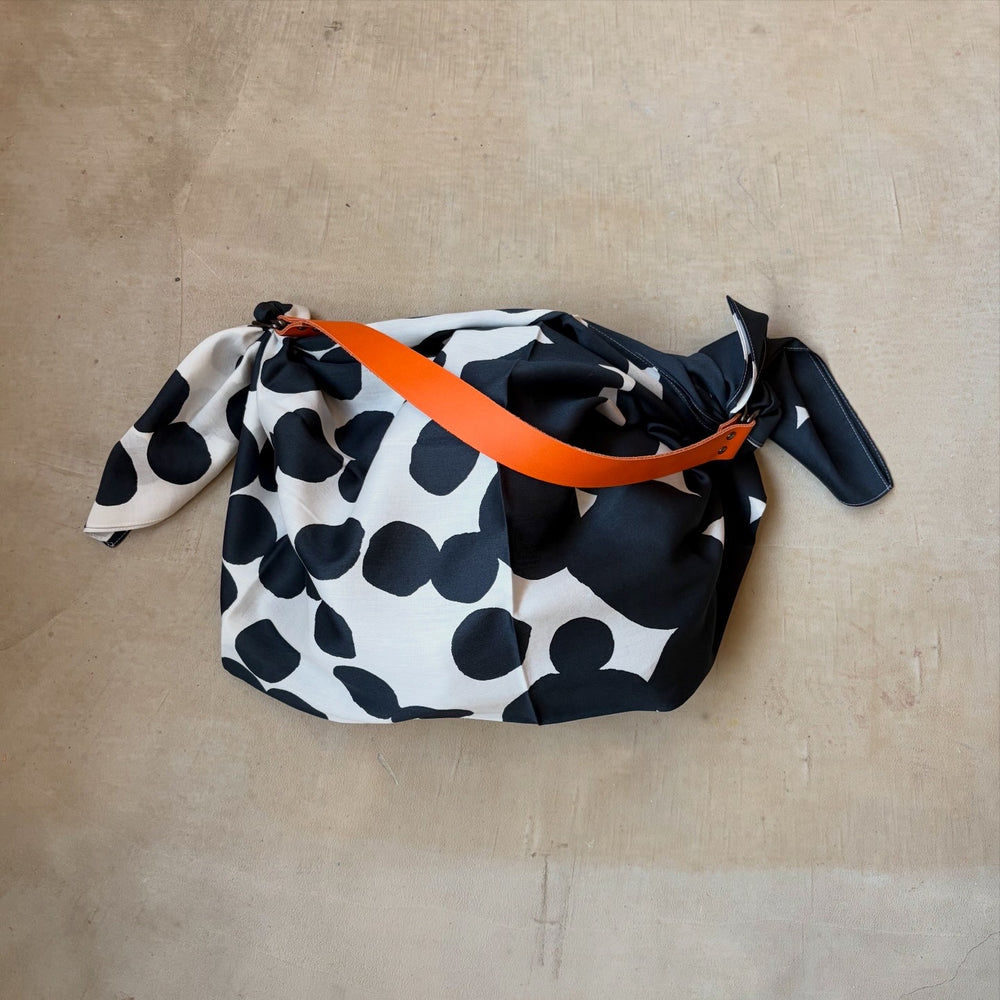 Orange Leather carry strap