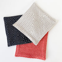 Sashiko Coaster -Cinnabar