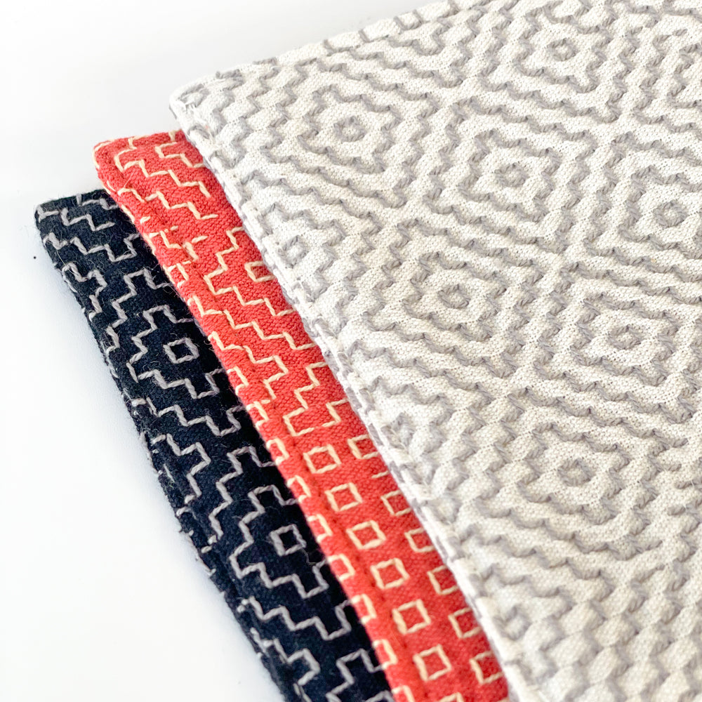 Sashiko Coaster Red