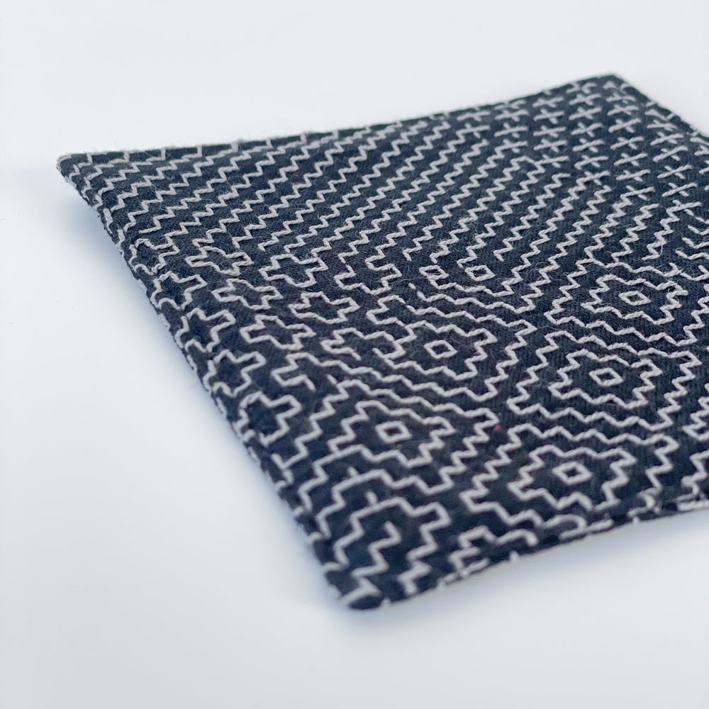 Sashiko Coaster Dark Navy