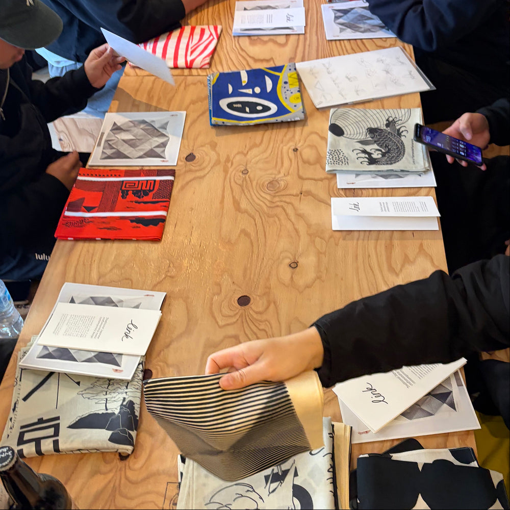 Furoshiki Wrapping Workshop in Tokyo by Link Collective