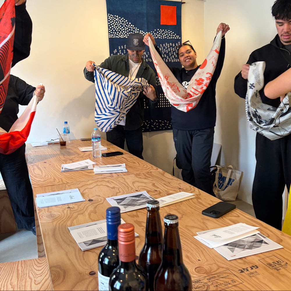 Furoshiki Wrapping Workshop in Tokyo by Link Collective