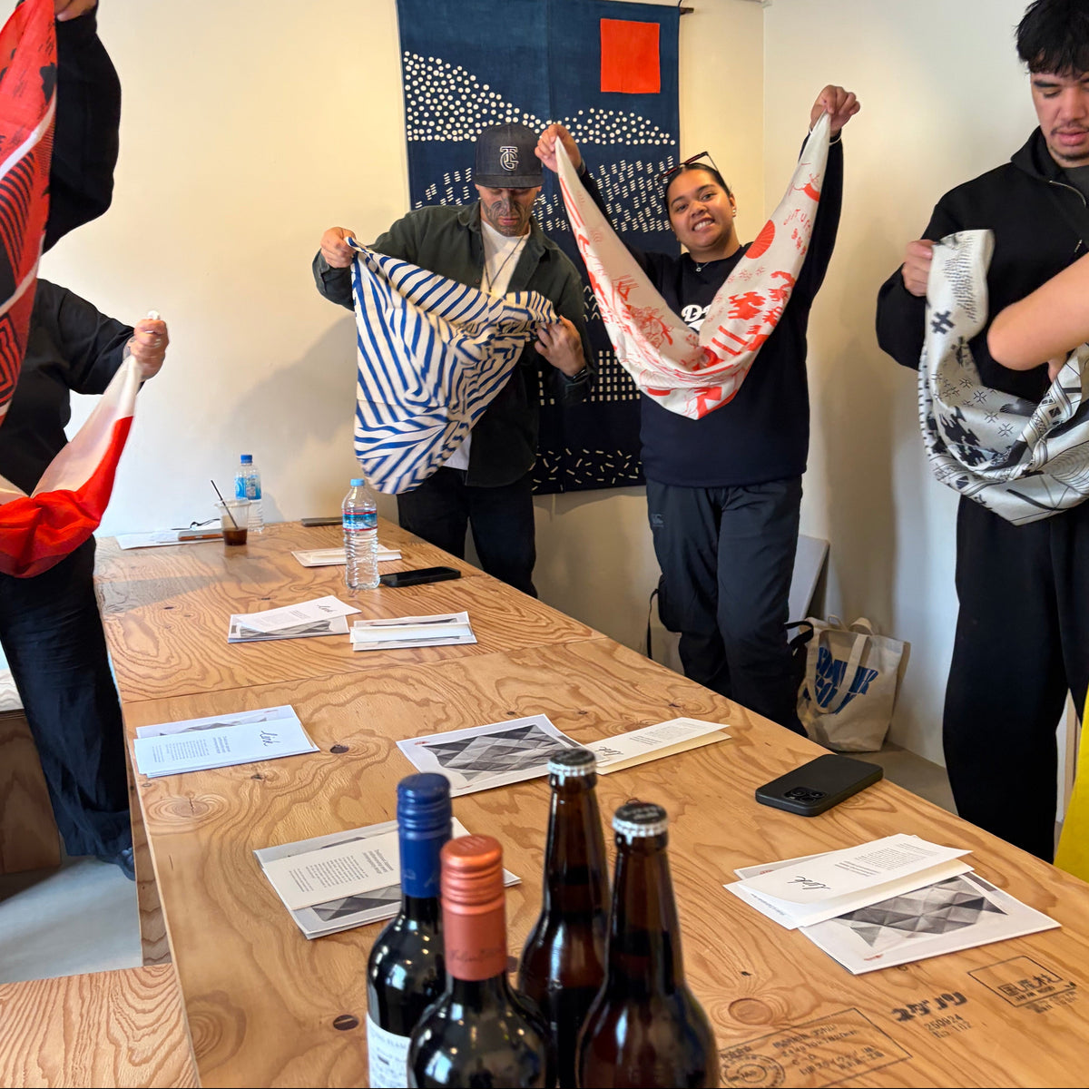 Furoshiki Wrapping Workshop in Tokyo by Link Collective