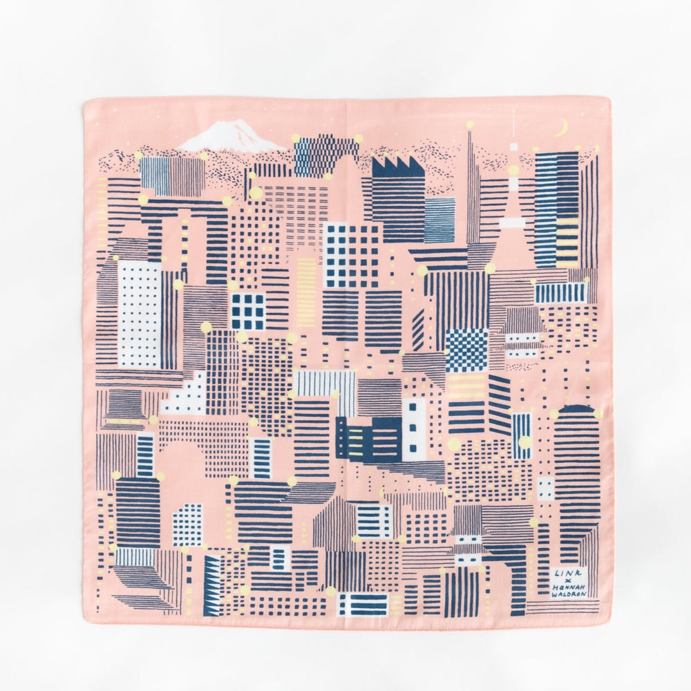 Tokyo Sakura Furoshiki & Wood Gift Box / Set of 2