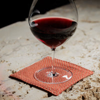Sashiko Coaster -Cinnabar