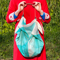 “Folded Paper” Green Furoshiki Bag Set