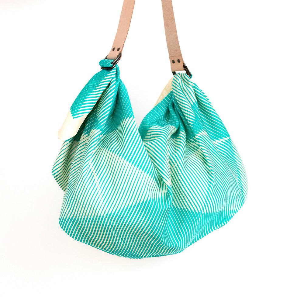 “Folded Paper” Green Furoshiki Bag Set