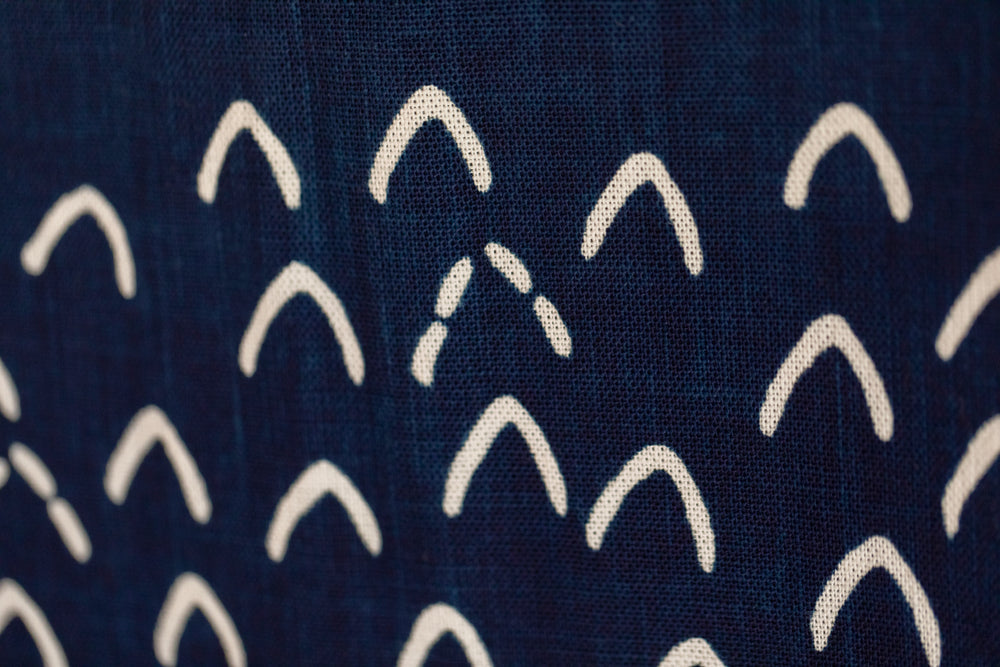“Mountain Folds” Japanese Noren Hanging