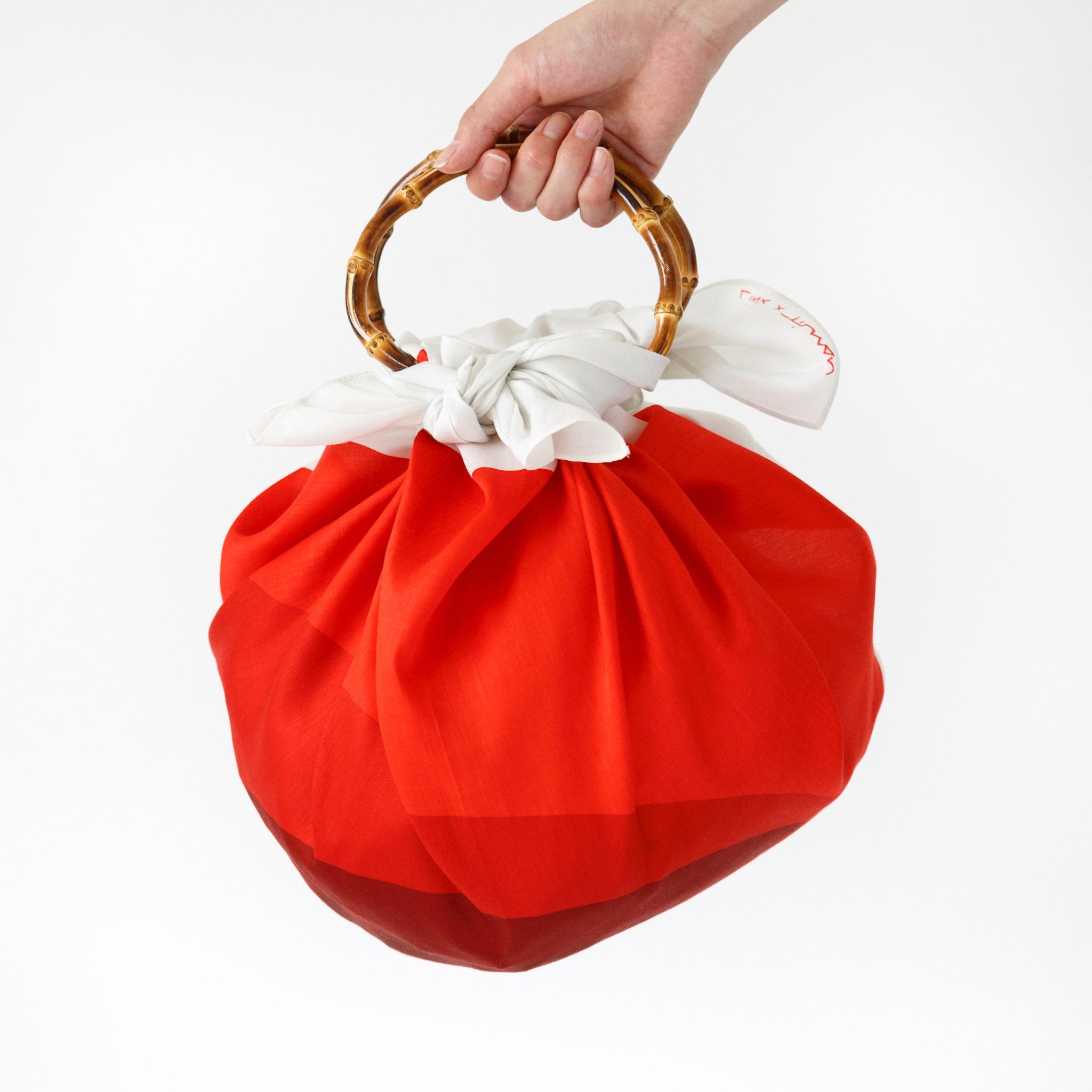 Arcs Furoshiki & Bamboo Handle Bag Set by Link