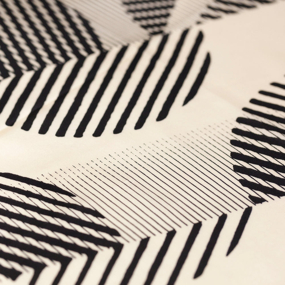 “Dots” furoshiki textile in black and cream