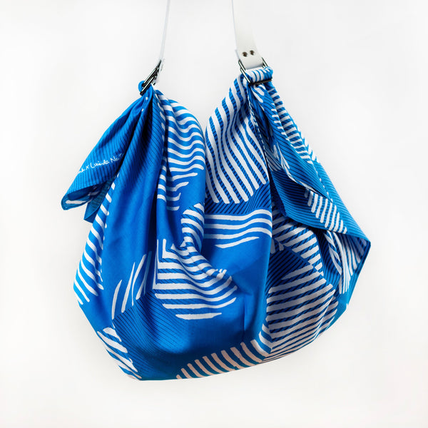 “Dots” furoshiki (blue) bag set