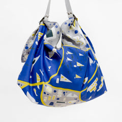 Stockholm Furoshiki & Leather Carry Strap Bag Set by Link