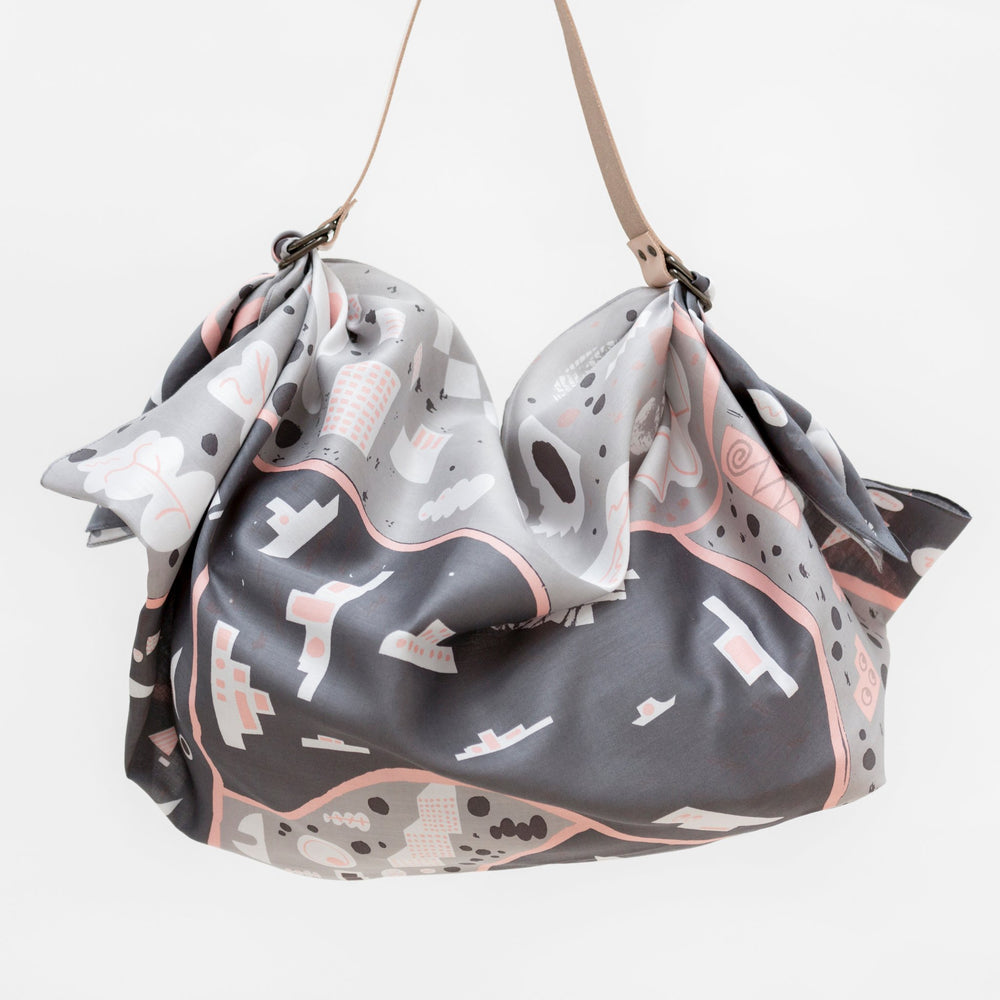 “Stockholm” furoshiki (gray) bag set