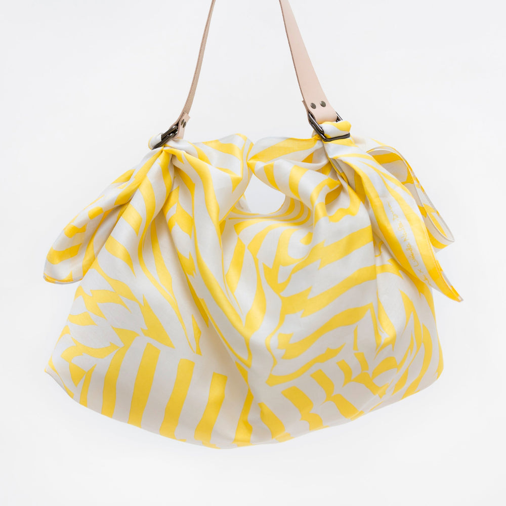 “Stripe” furoshiki (yellow) bag set
